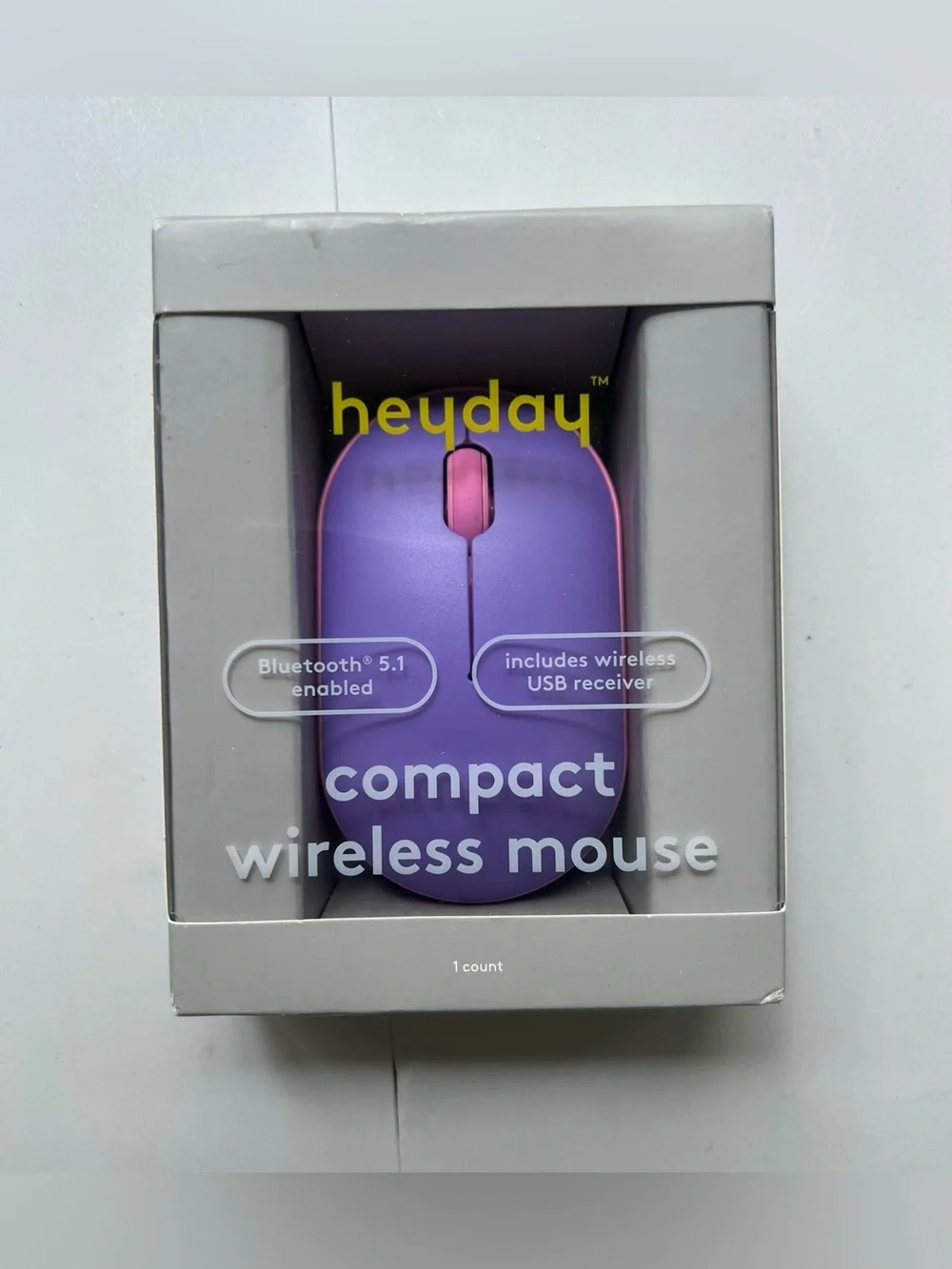 Bluetooth Mouse - heyday™ Purple: USB-A Connection, Wireless Technology